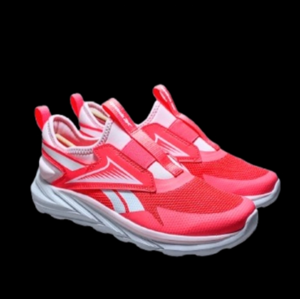 Reebok Lite Spinner Slip-On Running Womens/Kids Hot Pink White